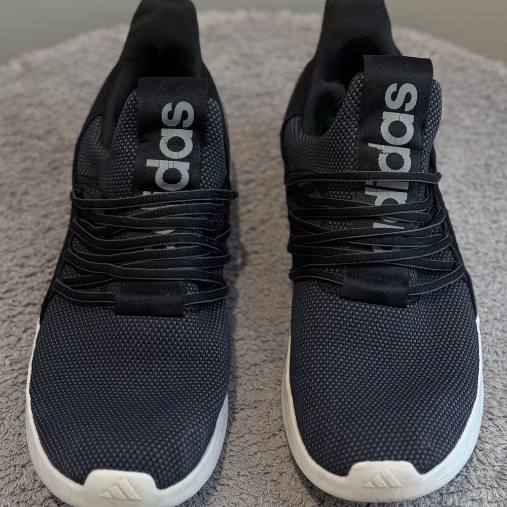 Adidas Black and White Running Shoes